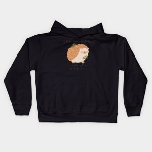 Hedgehog If There Were More Edges I Wouldn't Have to Hog Them Kids Hoodie